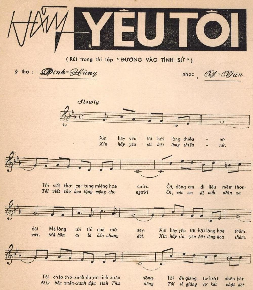 Sheet nhạc Hãy Yêu Tôi